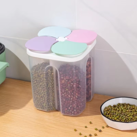 1.5/2.3L Cereals Storage Box Sealed Jar with Lid Grain Noodle Tea Food Keep Fresh Container Kitchen Storage Supplies